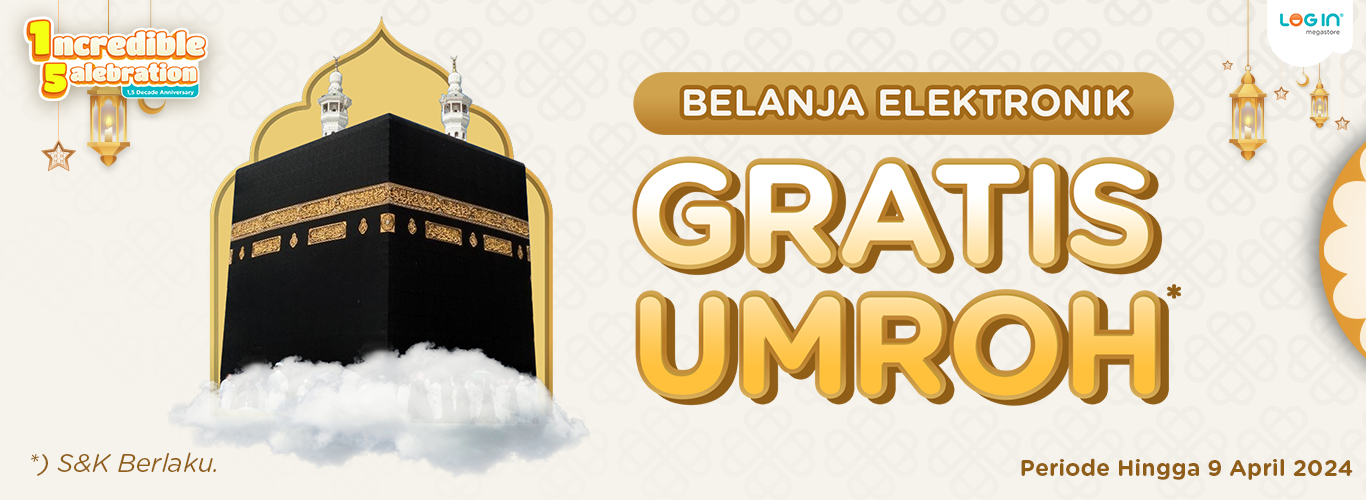 Banner UMROH GRATIS NANJUNG - Login Megastore