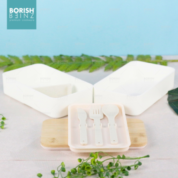 BORISH BEINZ LUNCH BOX BBKW CH01 WH DOUBLE LAYER | 3 - Login Megastore