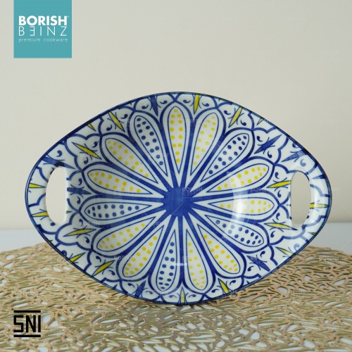 BORISH BEINZ PLATE CRMC ZY015 OVAL SERVING DISH(8.5") | 1 - Login Megastore