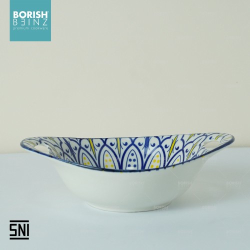 BORISH BEINZ PLATE CRMC ZY015 OVAL SERVING DISH(8.5") | 3 - Login Megastore