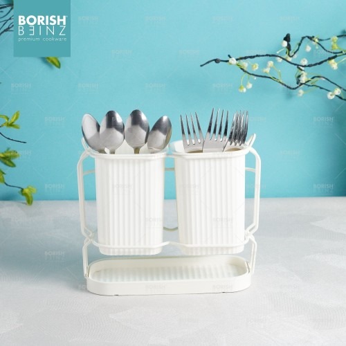 BORISH BEINZ TEMPAT SENDOK LX 20 SPOON/CHOPSTICK HOLDER WH | 1 - Login Megastore