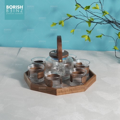 BORISH BEINZ TEA POT-KH 13 TEA SET GLASS | 2 - Login Megastore