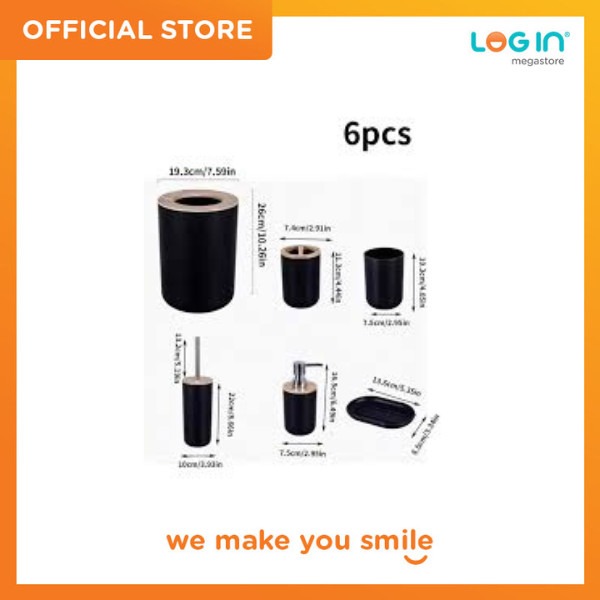 BORISH BEINZ BOTOL DISPENSER SABUN BBHW-0609 BL(set6pcs) | 3 - Login Megastore