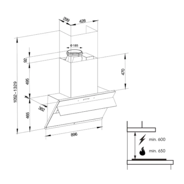 ELECTROLUX CHIMNEY HOOD ECS9612K | 4 - Login Megastore