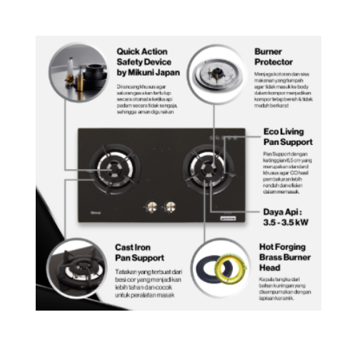 RINNAI BUILT IN GAS 2B RB2GHCSB | 2 - Login Megastore