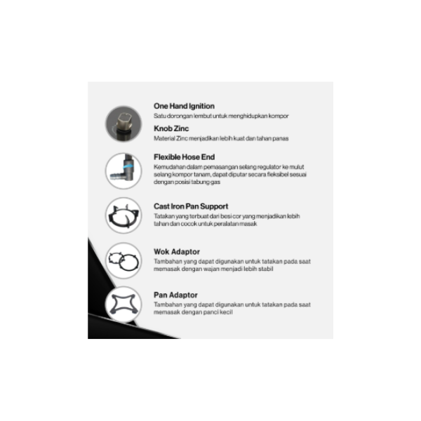 RINNAI BUILT IN GAS 2B RB7512DG | 4 - Login Megastore