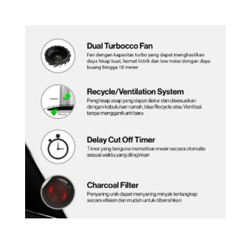 RINNAI CHIMNEY HOOD RHC109GC | 2 - Login Megastore