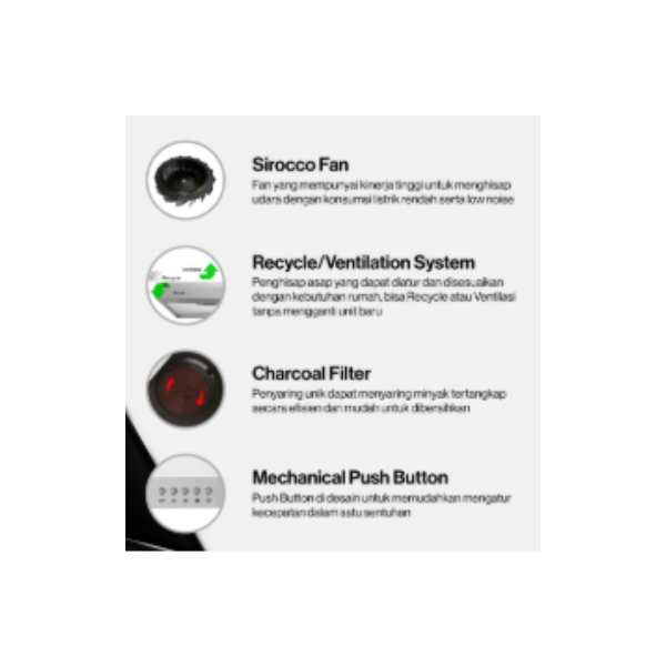 RINNAI SLIM HOOD RH127SS | 3 - Login Megastore