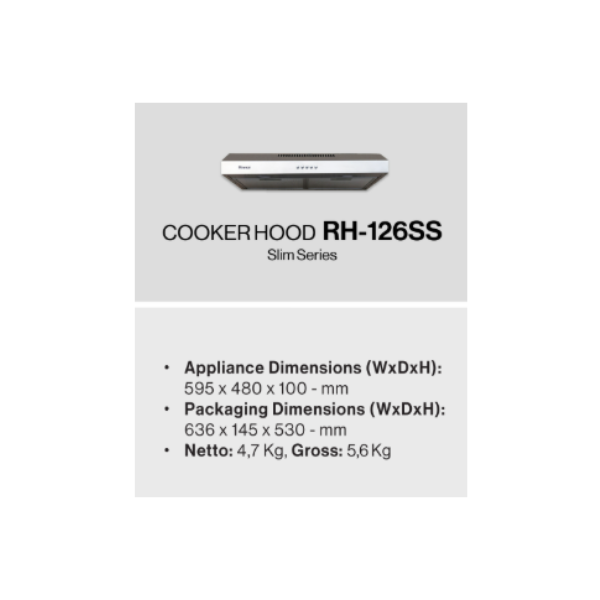 RINNAI SLIM HOOD RH126SS | 4 - Login Megastore