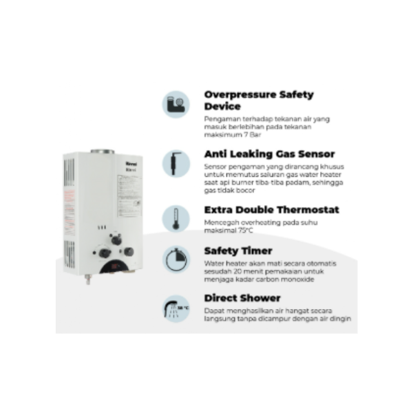 RINNAI GAS WATER HEATER REU5CFC | 4 - Login Megastore