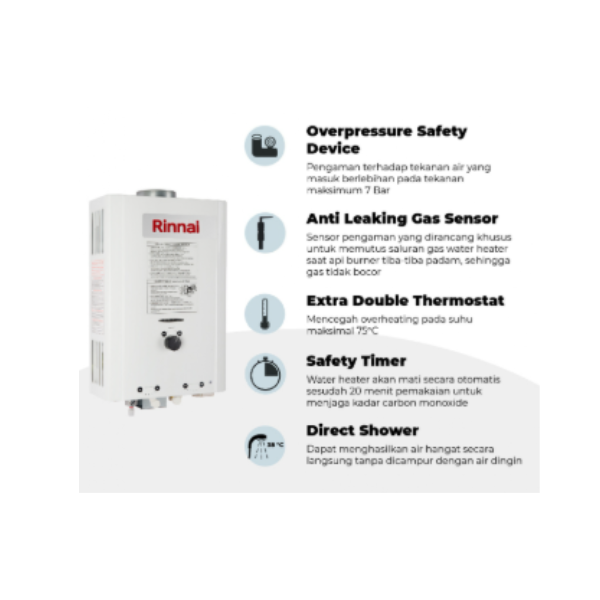 RINNAI GAS WATER HEATER REU5CFM | 4 - Login Megastore