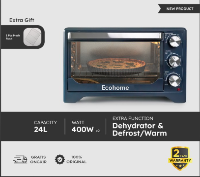 ECOHOME ELECTRIC OVEN EOP777 AQUAMARINE | 2 - Login Megastore