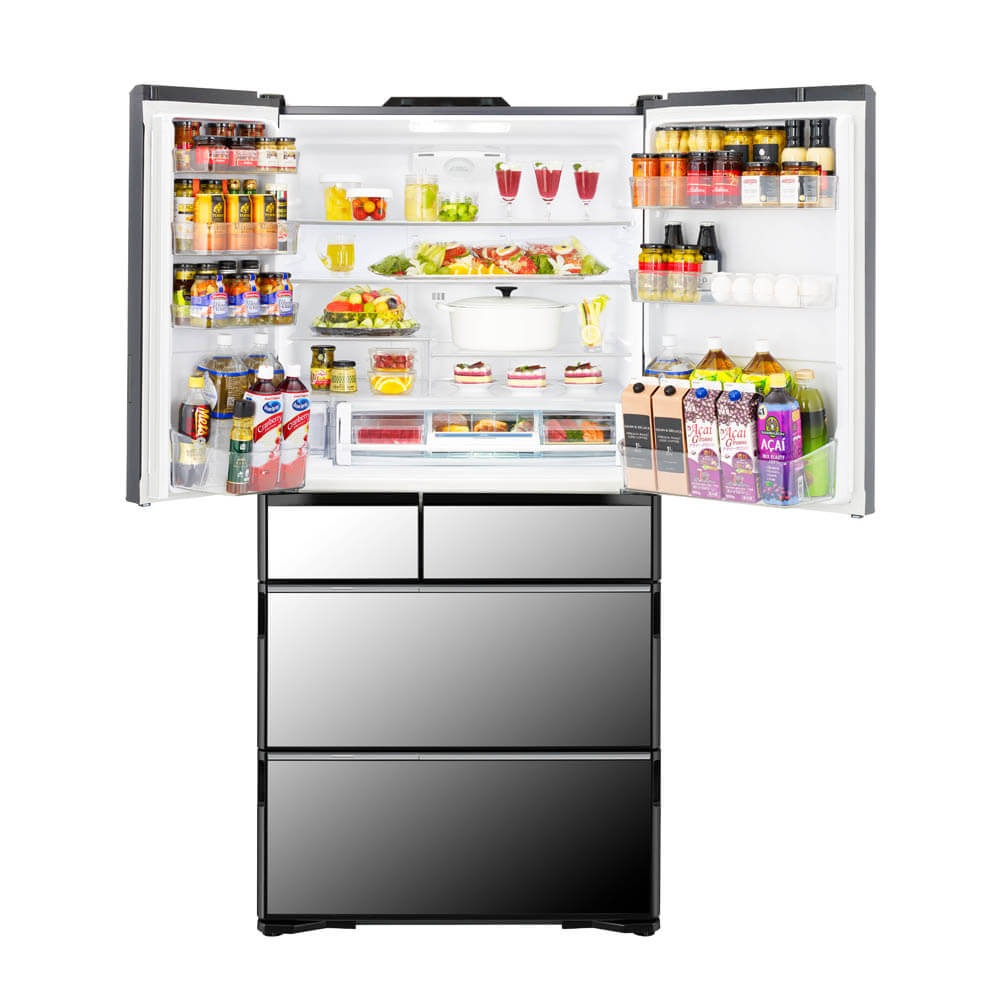 HITACHI SIDE BY SIDE 6 DOOR REFRIGERATOR RZX740KNX | 2 - Login Megastore