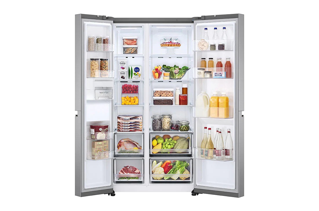 LG SIDE BY SIDE 2 DOOR REFRIGERATOR GCB257SLVL | 3 - Login Megastore