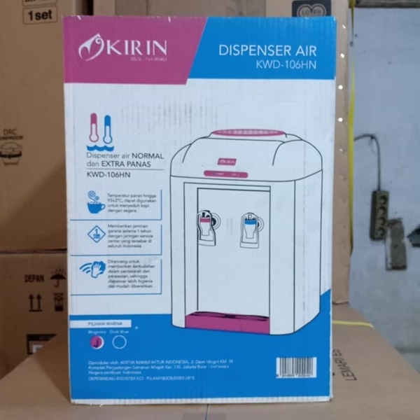 KIRIN-WATER DISPENSER PORTABLE SAPP KWD106HNMAGENTA | 1 - Login Megastore