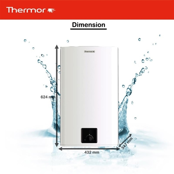 THERMOR-ELECTRIC WATER HEATER STEATITE PRO SQUARE SLIM30LT | 2 - Login Megastore