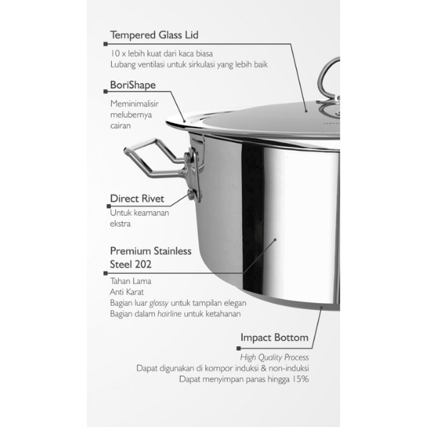 BORISH BEINZ DUTCH OVEN  BDOI 262P | 2 - Login Megastore