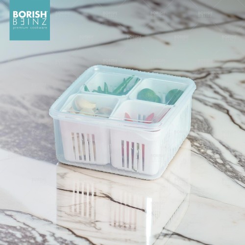 BORISH BEINZ MULTI STORAGE BBHW ZM01 WH(16.5*16.5*8.5cm/175g) - Login Megastore
