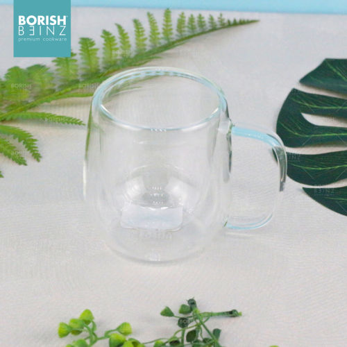 BORISH BEINZ GLASS/MUG GLASS BBGW BX01 CL DOUBLEWALL GLASS - Login Megastore