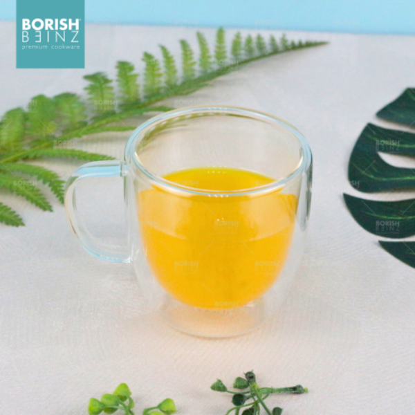 BORISH BEINZ GLASS/MUG GLASS BBGW BX06 CL DOUBLEWALL GLASS - Login Megastore