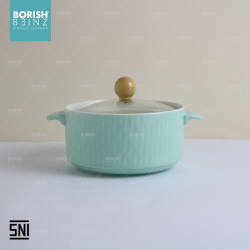 LX-6 CERAMIC DUOBLE HANDLE POT - Login Megastore