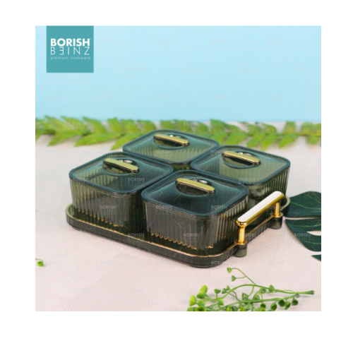 BORISH BEINZ-CANISTER PLASTIK-BBHW-JE02 GR NUTS BOX SET4PCS - Login Megastore