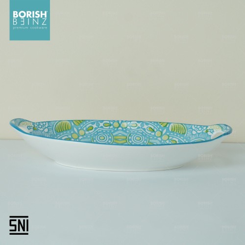 BORISH BEINZ PLATE CRMC QTJY 003A3 OVAL SERVING DISH (11") - Login Megastore