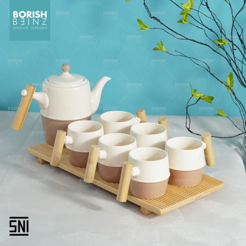BORISH BEINZ TEA POT XZH 4 CERAMIC TEA  SET - Login Megastore