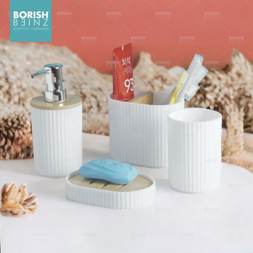 BORISH BEINZ BOTOL DISPENSER SABUN BBHW 8260 WH(set4pcs) - Login Megastore