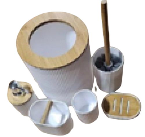 BORISH BEINZ BOTOL DISPENSER SABUN BBHW 8288 WH BATHROOM SET6PCS - Login Megastore