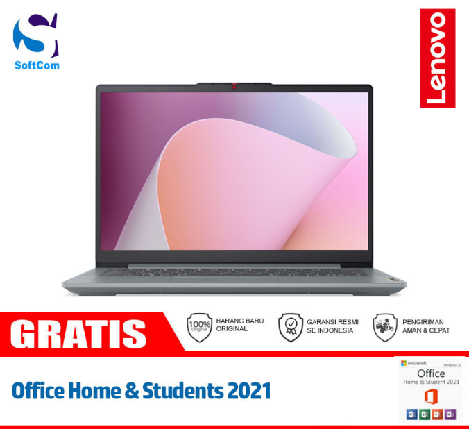LENOVO NOTEBOOK LAPTOP IPS3 14AMN8 R3 7320 ARCTIC GREY (KI) - Login Megastore