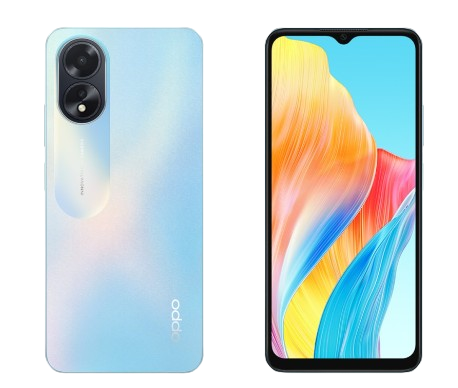 OPPO ANDROID SMART A18 4+128GB GLOWING BLUE - Login Megastore