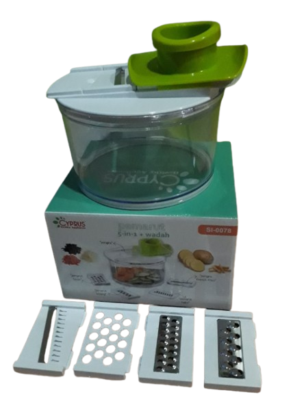 JEJU PERLENGKAPAN DAPUR GRATER 5IN1+WADAH SI0078 - Login Megastore