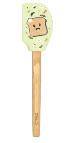 JEJU PERLENGKAPAN DAPUR SPATULA SILICONE PATTERN HIJAU AM 1281 - Login Megastore