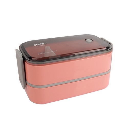 ECENTIO LUNCH BOX DOUBLEPLBE3601PINK1600ML